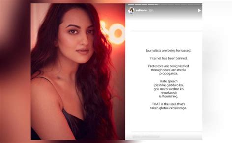 Sonakshi Sinha Shares Post Saying Journalists Harassed Protesters Vilified