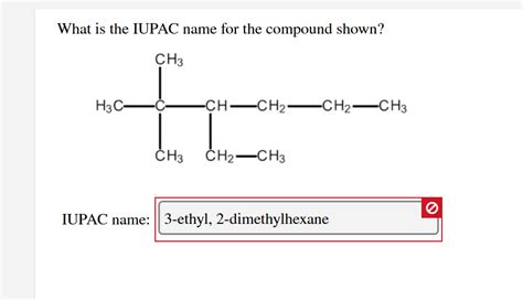 Solved What Is The Iupac Name For The Compound Shown Ch3