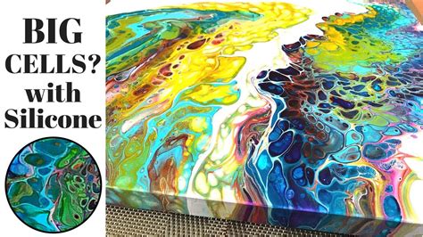 Big Cells Fluid Painting Acrylic Pouring With Floetrol And