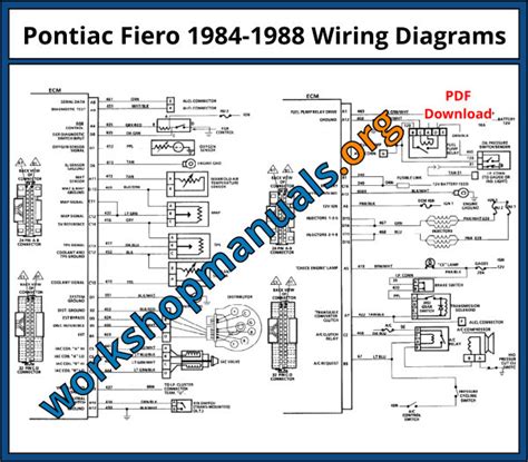 Pontiac Fiero 1984 1988 Workshop Repair Manual Download Pdf