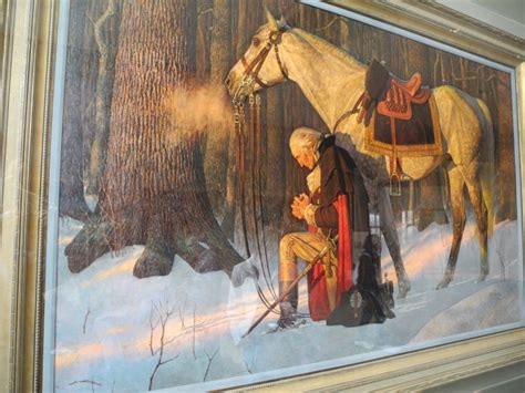 George Washington Prayer At Valley Forge Painting At
