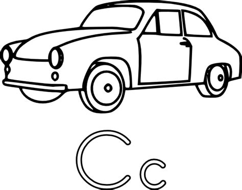 With the exception of white but, you can buy a white car and put black vinyl on it to make it look different or stylish. C Is For Car Clip Art at Clker.com - vector clip art ...