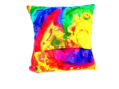 Groovy Tie Dye Pillow Tye Dye Accent Pillow Small Pillow Etsy