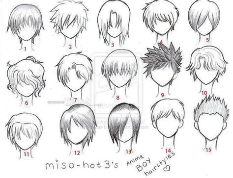 Anime Character Drawing Anime Boy Hair Manga Hair