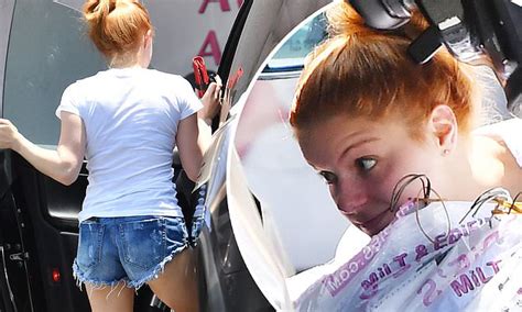 Ariel Winter Has Hands Full With Dry Cleaning As She Runs Errands In T