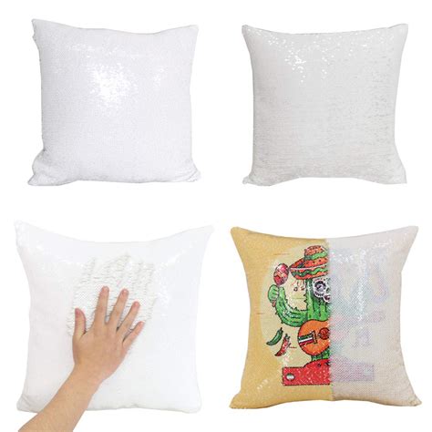 Buy Personalized Sequin Pillow Cases White Sequin Pillow Snapprintshop