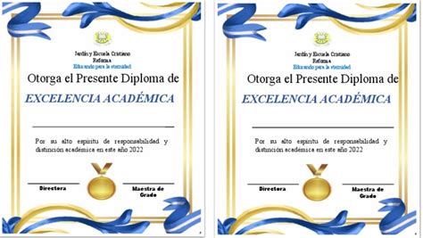 Diploma De Excelencia Academica Pdf