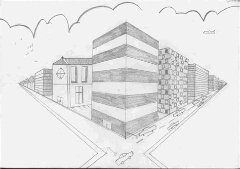 Point Perspective Drawing Easy