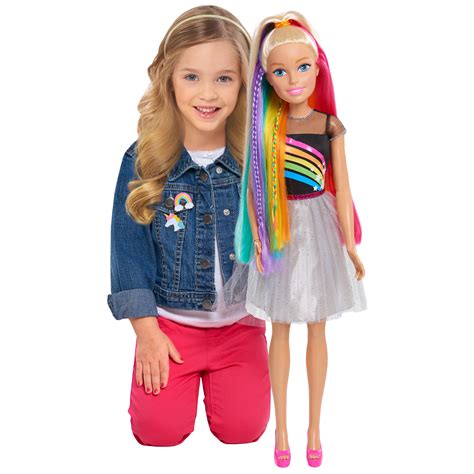 Barbie 28” Rainbow Sparkle Best Fashion Friend Doll Blonde Hair Ages