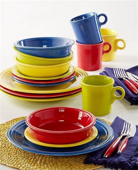 Fiesta Mixed Bright Colors 16 Piece Set Service For 4 Created For