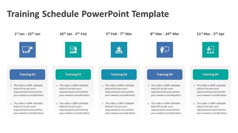 Training Schedule Powerpoint Slide Ppt Templates
