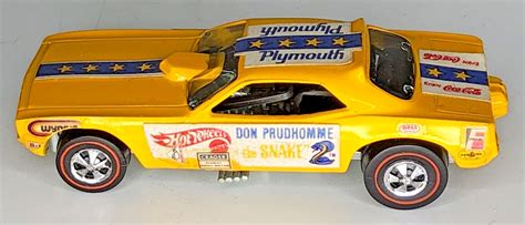 Vintage 1970 Hot Wheels Redline Snake Funny Car Don Prudhomme Nice Ebay