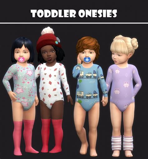 Simsworkshop Toddlers Onesies 25 Swatches By Maimouth