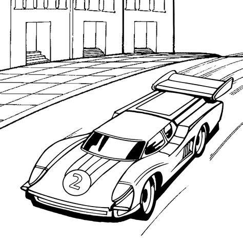 Carros De Corrida Para Colorir