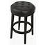 Bar Stools & Kitchen Counter  Tufted Backless Stool In