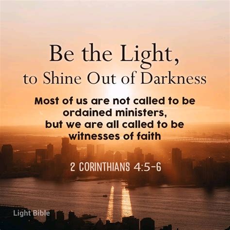 Be The Light To Shine Out Of Darkness Daily Devotional Christians