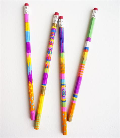 Sharpie Painted Pencils Last Minute Diy Ts Popsugar Smart Living