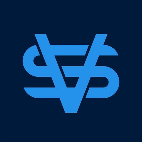 Premium Vector Letter Sv Vs Professional Logo Design Concept Vector