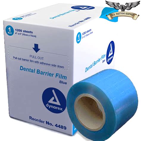 Barrier Film Roll Blue Us Tattoo Supply