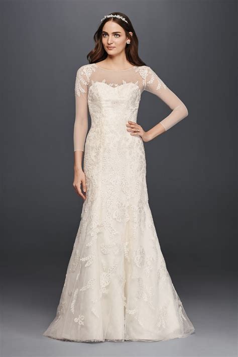 Ahead, we've rounded up the best bohemian wedding dresses for every style and budget. Oleg Cassini Lace Wedding Dress with 3 4 Sleeves Style ...