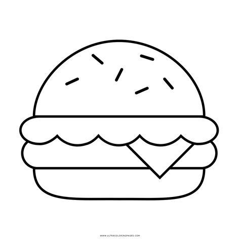 Hamburger Al Formaggio Disegni Da Colorare Ultra Coloring Pages