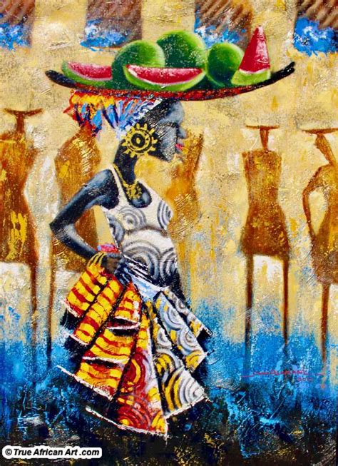 African Artists Paintings African Woman Painting Oil Portrait
