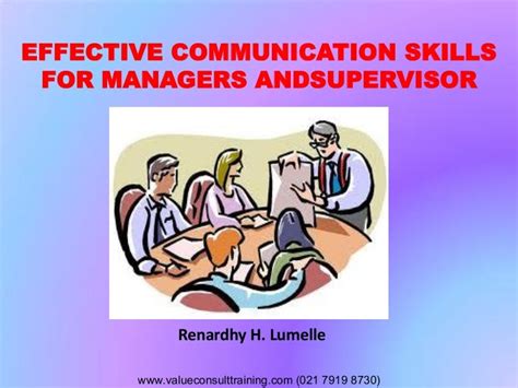 Effective Communication Skills For Managers And Supervisors