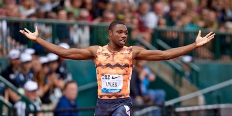 Fastest Man In The World This Year Noah Lyles Lines Up In The Mens