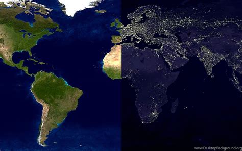 Maps Daylight World Map Nighttime Wallpapers Desktop Background