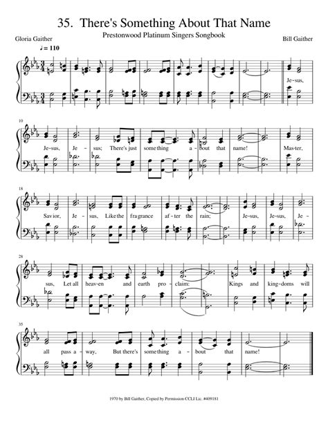 35 There S Something About That Name Sheet Music For Piano Download