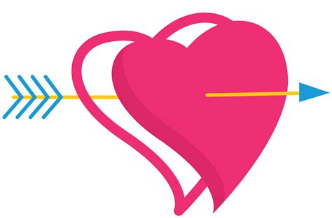 Cute Heart With Arrow 1186871 Png