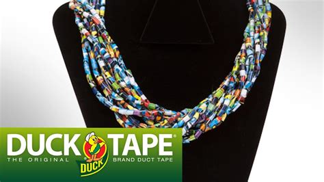 Duck Tape Crafts How To Make A Duct Tape Beaded Necklace With Mrkate