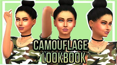 Sims 4 Camouflage Lookbook Youtube