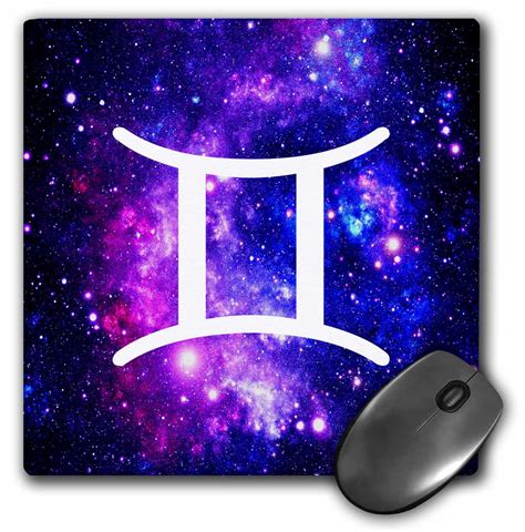 3drose Gemini Star Sign On Purple Space Background Zodiac Horoscope
