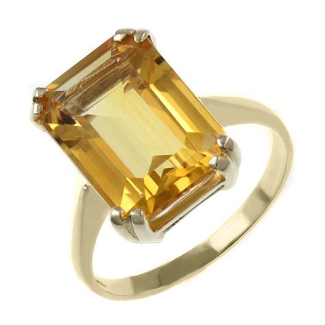 Кольцо с квадратным камнем золото фото