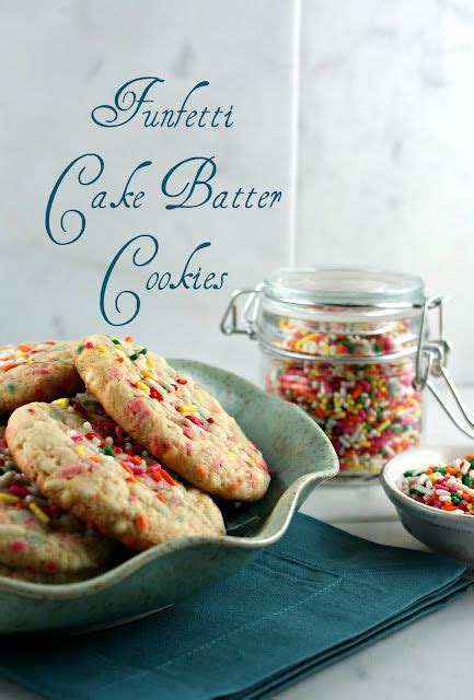 Funfetti Cake Batter Cookies Lisa Authentic Suburban Gourmet Cake