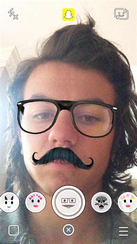 Snapchat Lenses Hipster Glasses With Mustache Snapchat Lens Otlsm