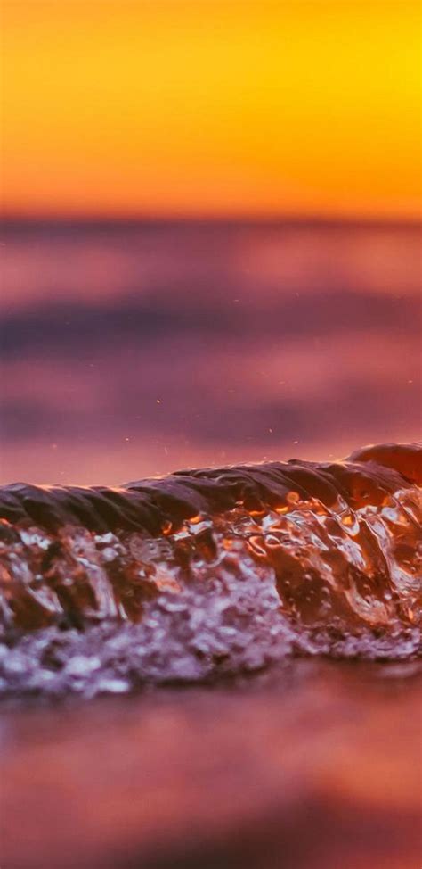 Wave Sunset Wallpaper 720x1480