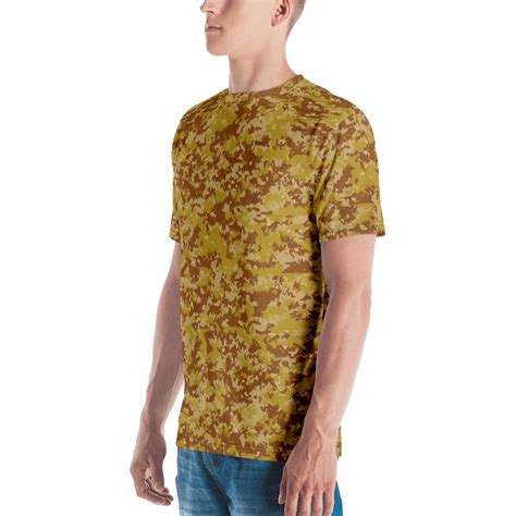 Rhodesian Brushstroke Fictional Arid Digital Camouflage Mens T Shirt