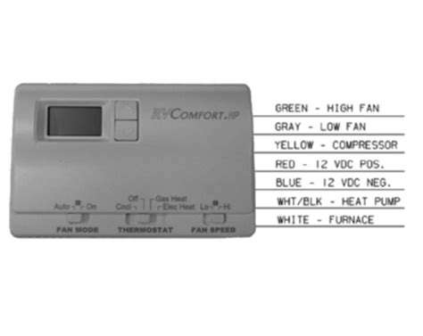Rv air conditioner wiring diagram coleman mach, size: Coleman Mach 8530A3451 Digital Heat Pump RV Thermostat - White