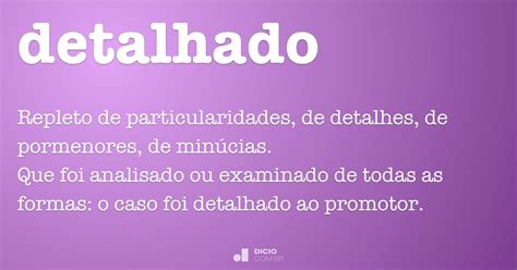 Detalhado Dicio Dicionário Online De Português