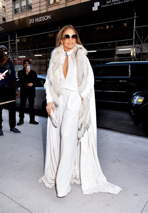Jennifer Lopezs White Chanel Jumpsuit Dec 2018 Popsugar Fashion Uk