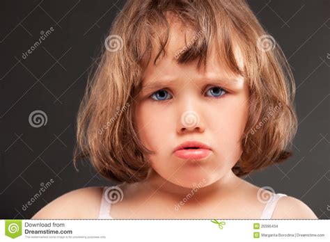 Angry Little Girl Stock Photo Image Of Expressive Angry 20395434