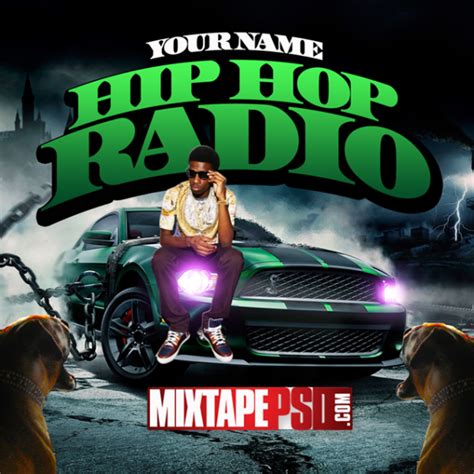 free mixtape cover template hip hop radio 4 graphic design mixtapepsds