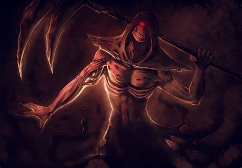 Dark Grim Reaper Horror Skeletons Skull Creepy Anime Wallpaper