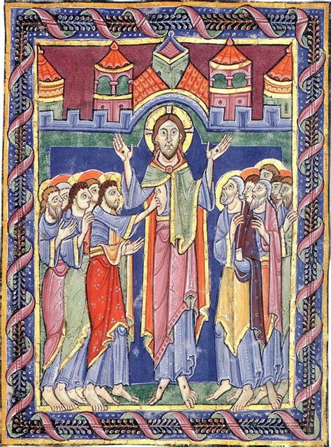 Unknown Artist The Doubt Of St Thomas St Albans Psalter 12th Century
