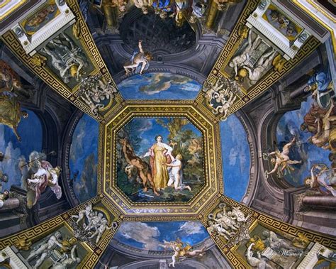 This is part of a long stretch of the ceiling in the vatican museum. Vatican Museum Ceiling fresco - a photo on Flickriver
