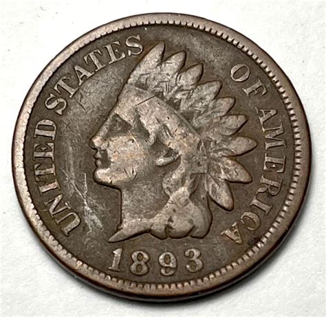 1893 Indian Head Cent Bronze Composite Penny 61111 For Sale Buy Now