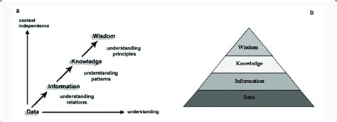 Dikw Hierarchy Left And Dikw Pyramid Right Download Scientific Diagram