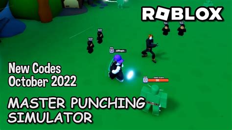Roblox Master Punching Simulator New Codes October 2022 Youtube